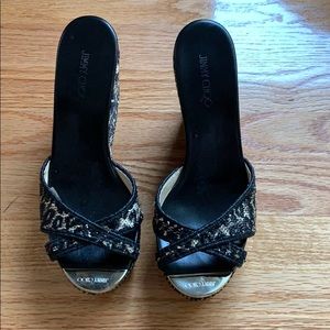Jimmy Choo wedge slides